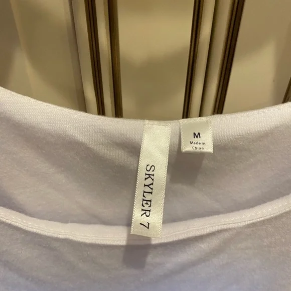 Skyler blouse cotton peasant top m - Picture 2 of 4